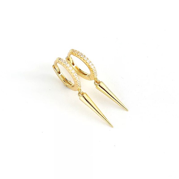 Mini hoops with pendant - Cool Y2K ✨ - Picture 1 of 1